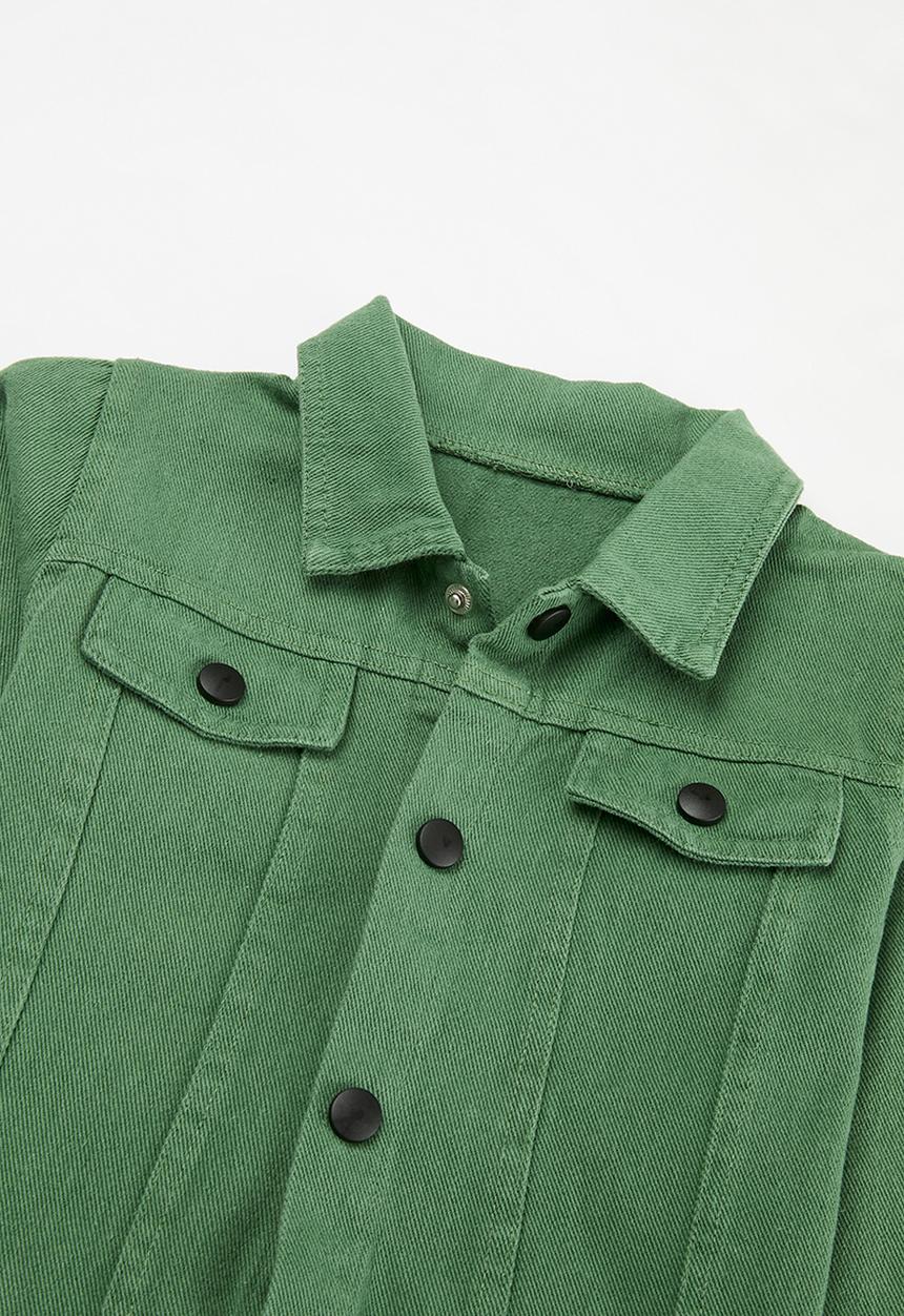 Pop Candy - Trucker jacket & jeans set - green