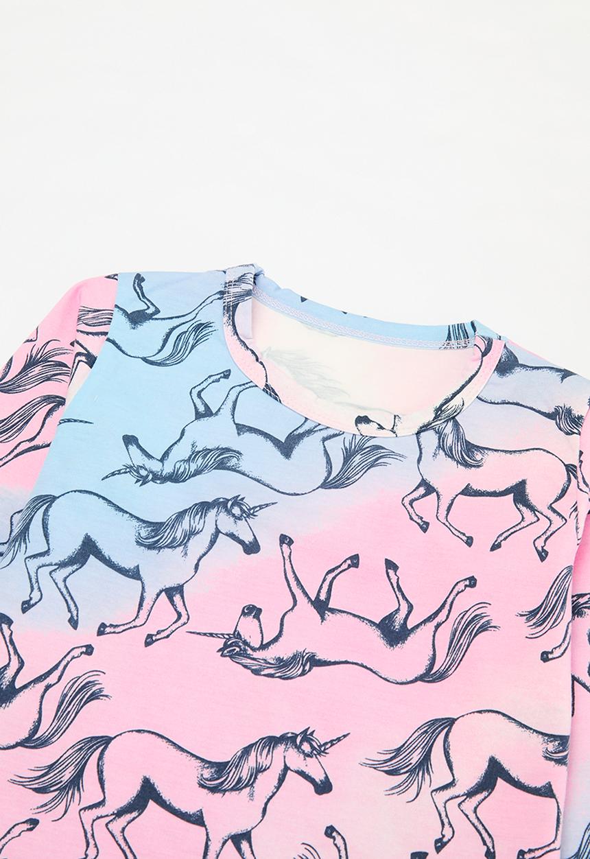 Pop Candy - Tie dye pj set - pink & blue
