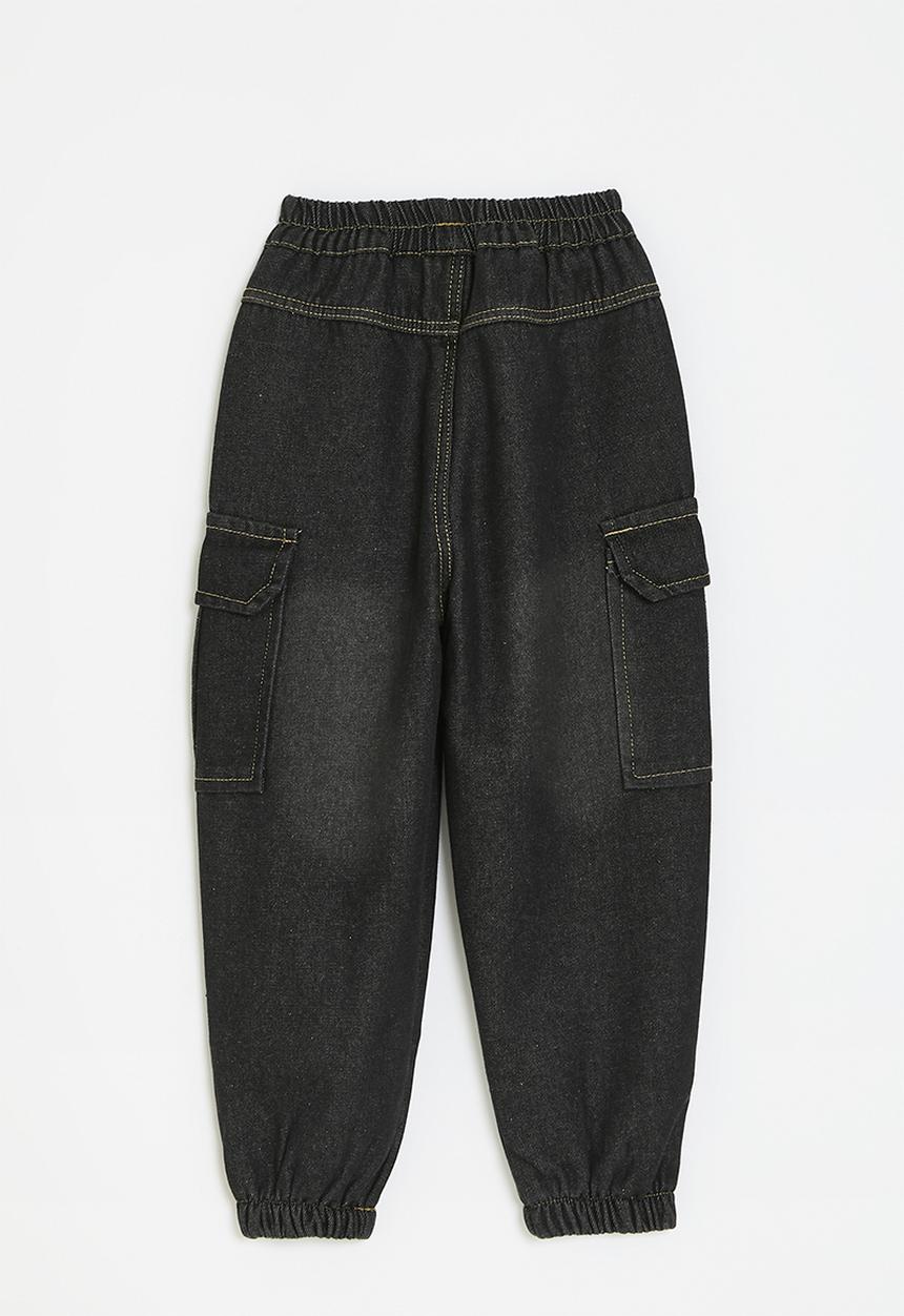 Pop Candy - Utility cuff pants - black