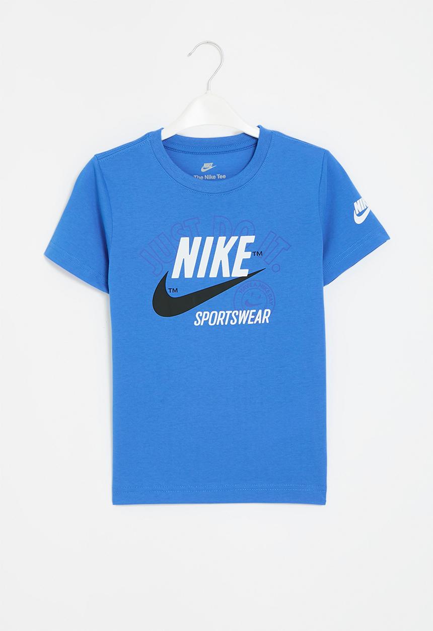 Nike - Nkb retro sportswear short sleeve tee - light photo blue
