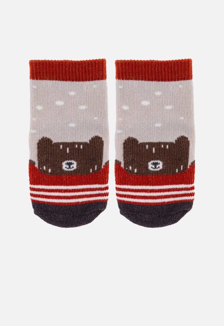 Stephen Joseph - Baby socks- 3 pack bear (hanging) - multi