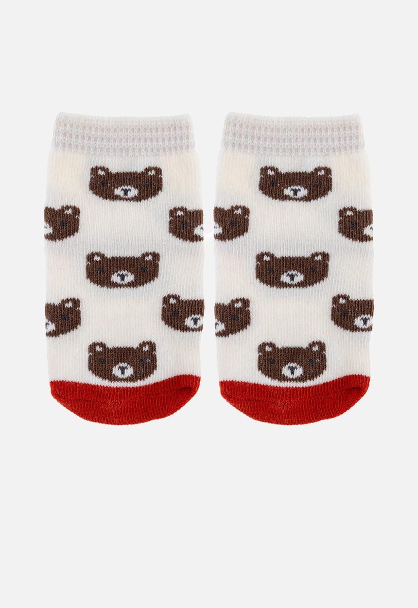 Stephen Joseph - Baby socks- 3 pack bear (hanging) - multi