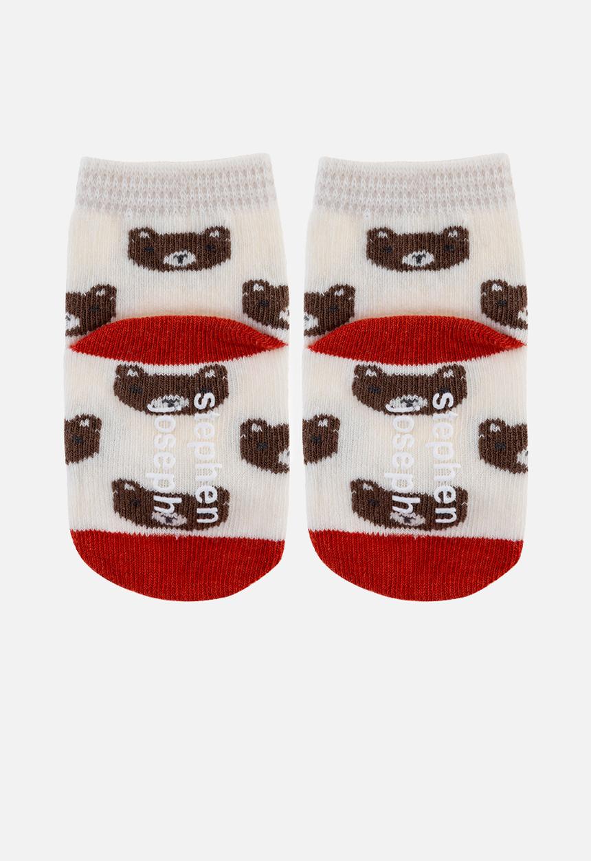 Stephen Joseph - Baby socks- 3 pack bear (hanging) - multi