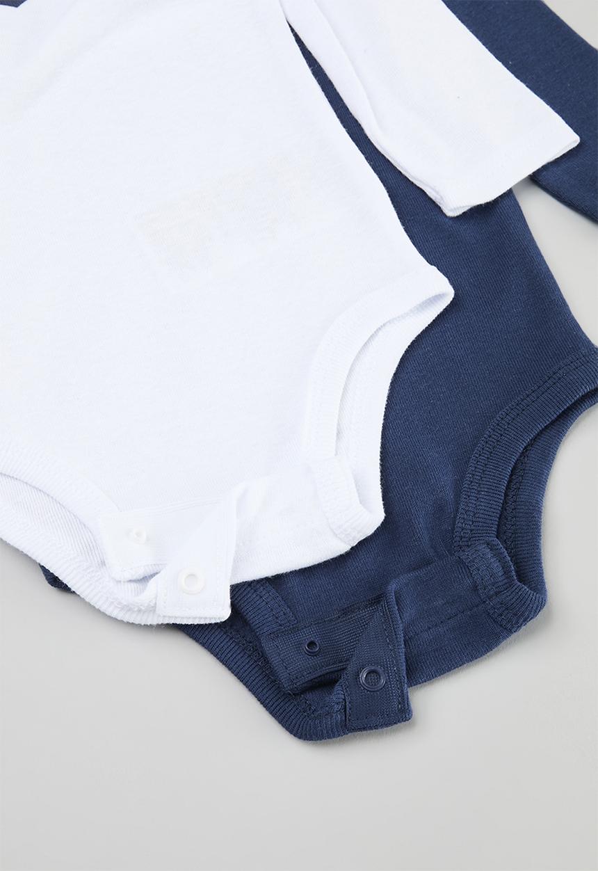 Levi’s® - Levi long sleeve 2 pack bodysuit set - estate blue