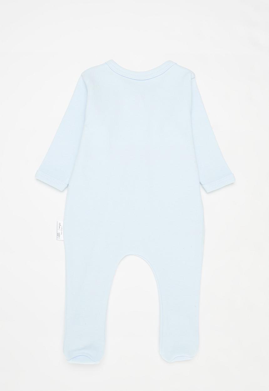 Little Lumps - Zip babygrow - blue