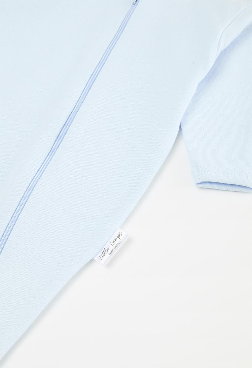 Little Lumps - Zip babygrow - blue