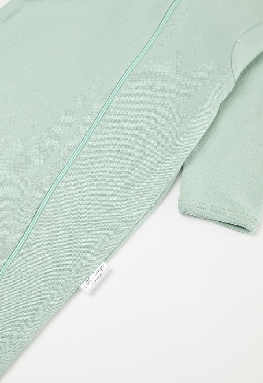 Little Lumps - Zip babygrow - sage