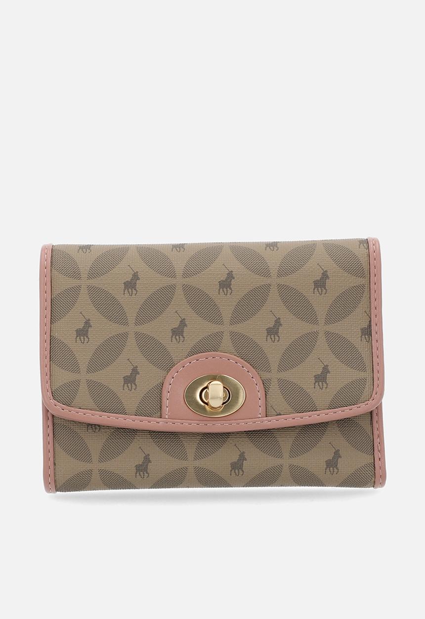 POLO - Havana trifold purse - pink