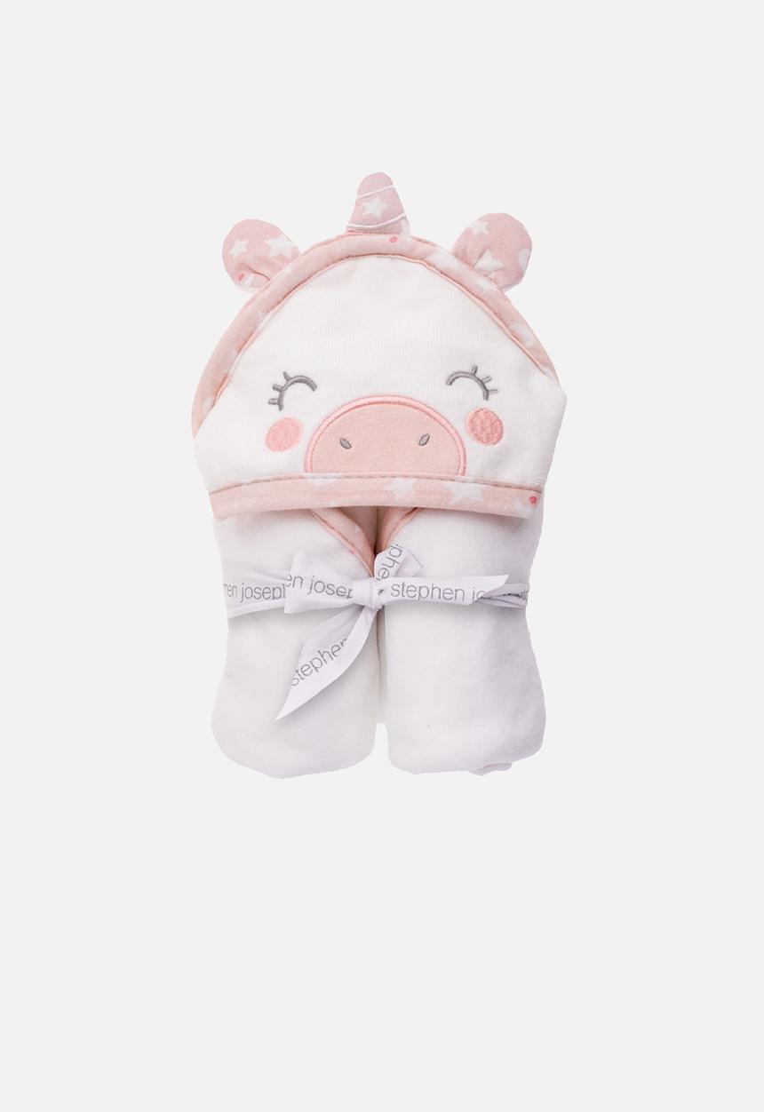 Stephen Joseph - Hooded bath towel unicorn  - multi