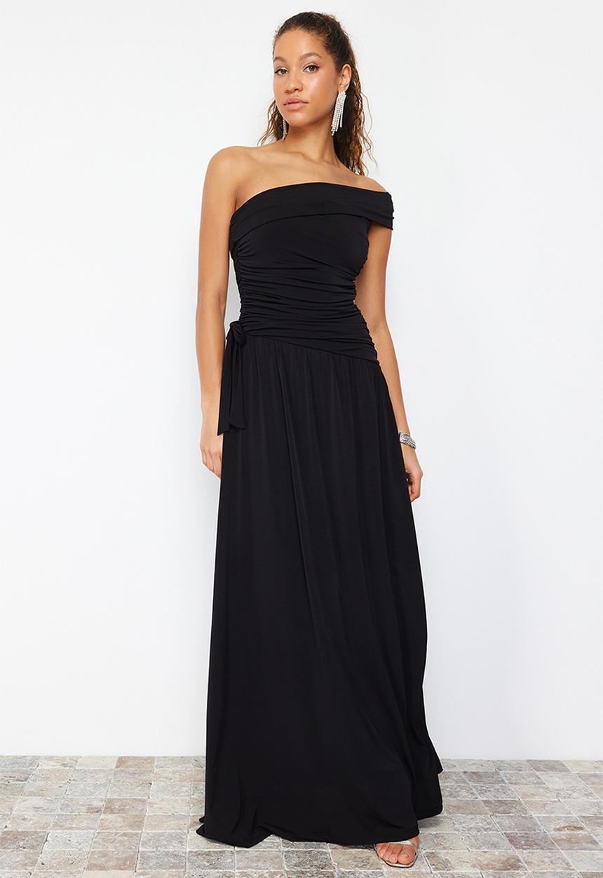 Trendyol - Knitted evening dress - black