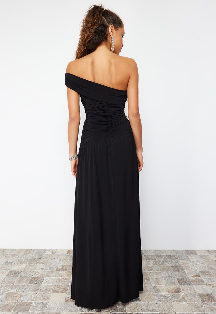 Trendyol - Knitted evening dress - black