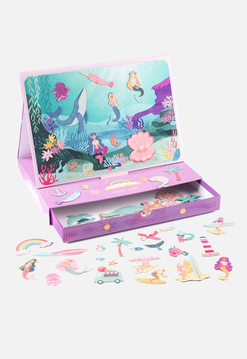 Stephen Joseph - Magnetic scene w/drawer mermaid  - multi