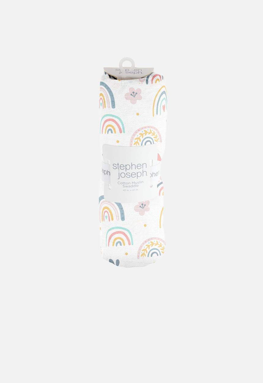 Stephen Joseph - Muslin blanket rainbow - multi