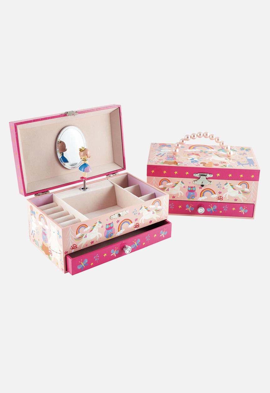 FLOSS AND ROCK - Jewellery box rainbow fairy pearl handle - multi