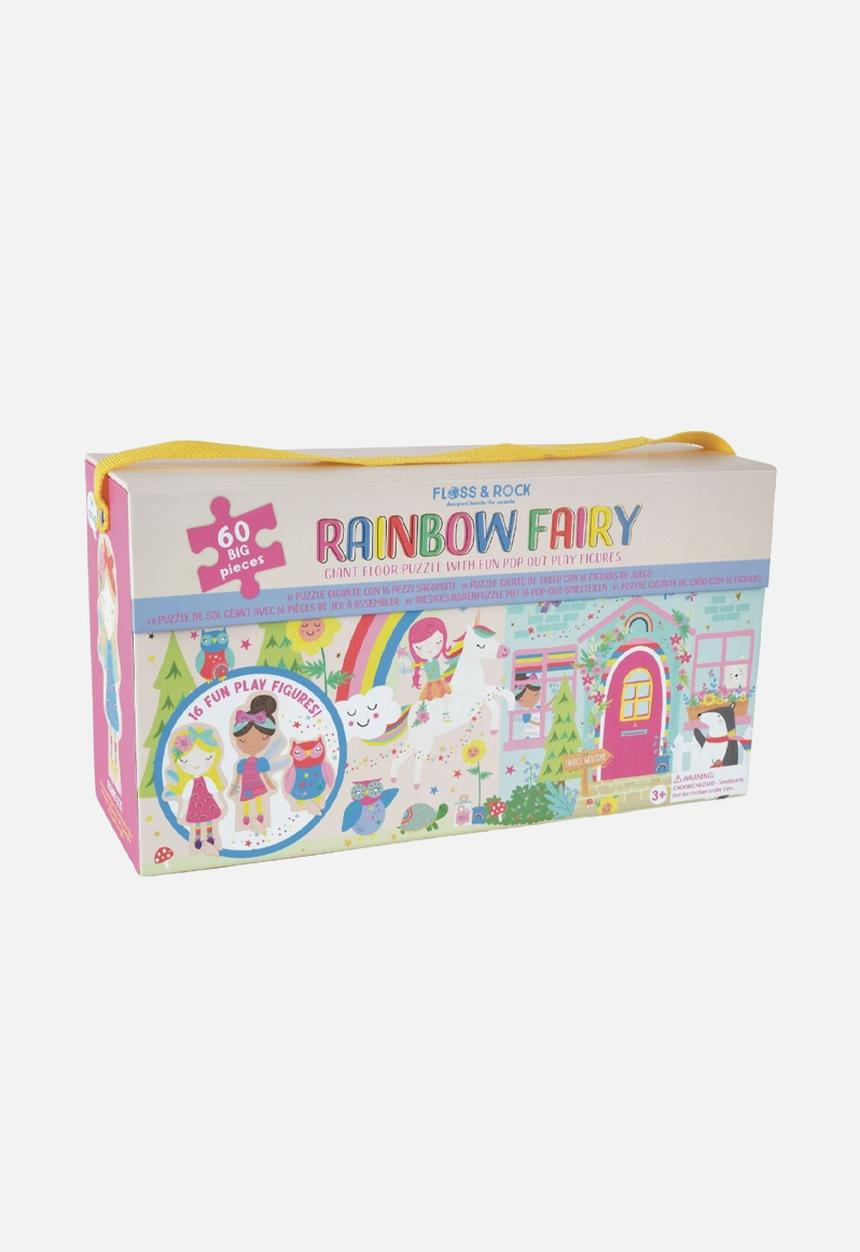 FLOSS AND ROCK - Rainbow fairy 60pc puzzle with figures - multi