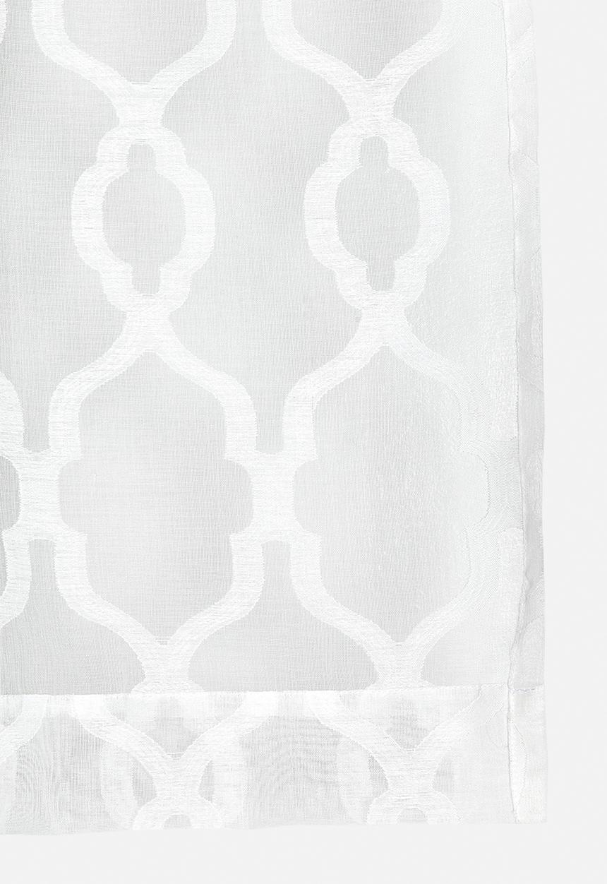Sixth Floor - Overland Tufted Sheer Eyelet Curtain - White
