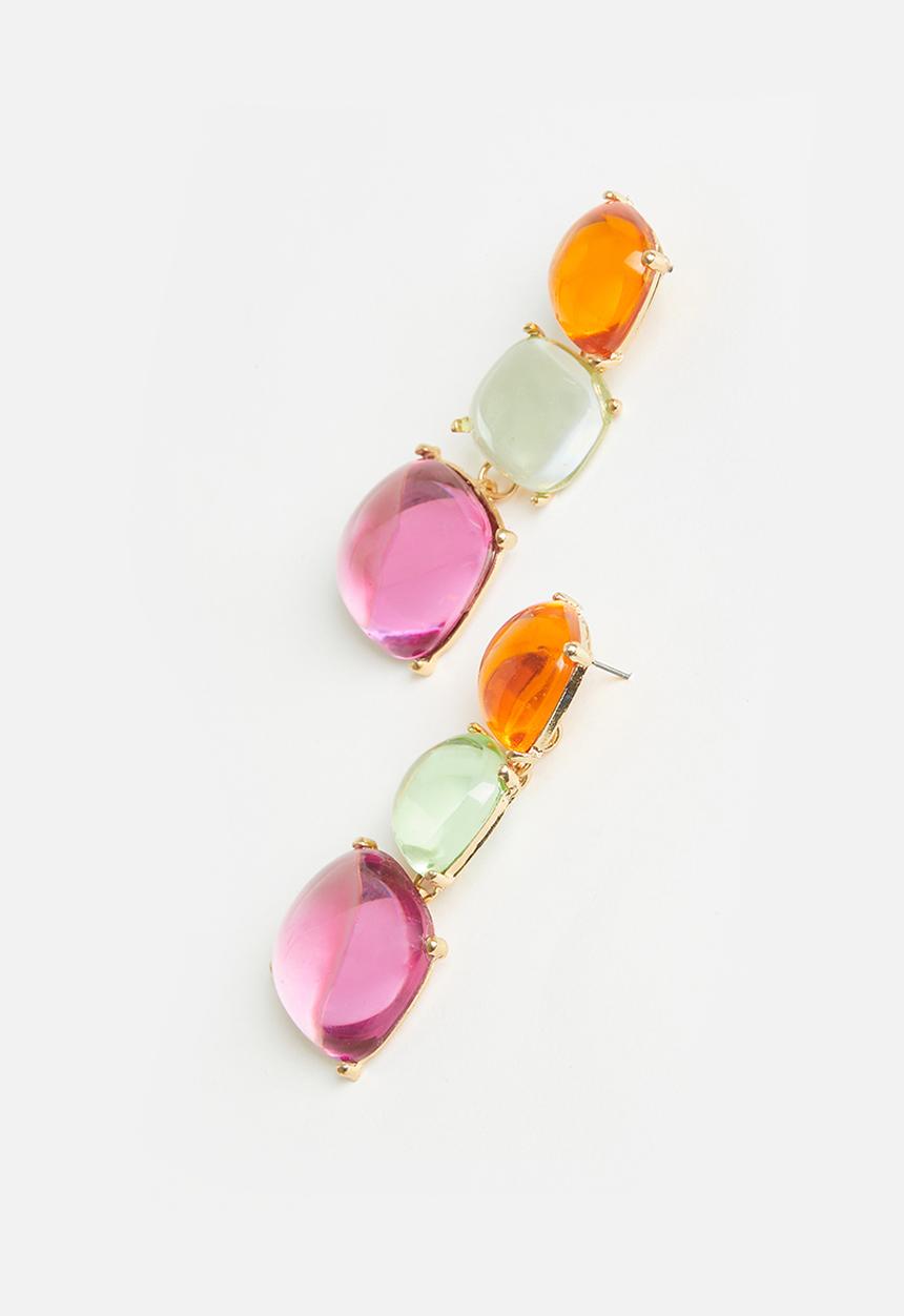 Me&B - Jewel Drop Earrings - multi