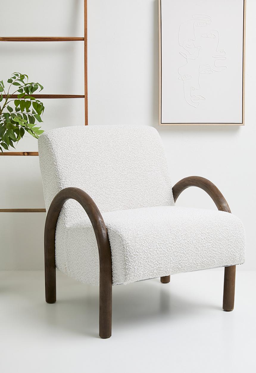 Sixth Floor - Archie occasional chair - cream