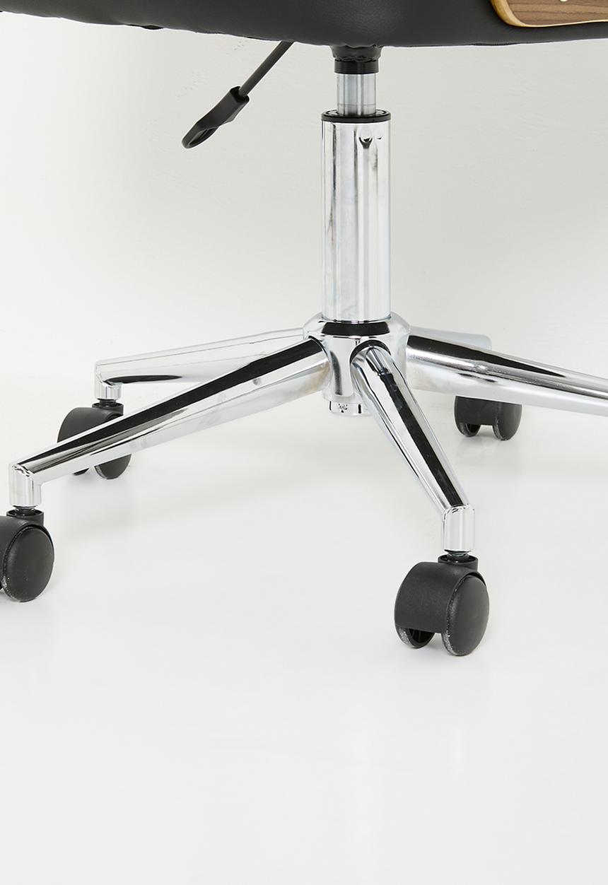 Sixth Floor - Samson office chair-Black & Walnut