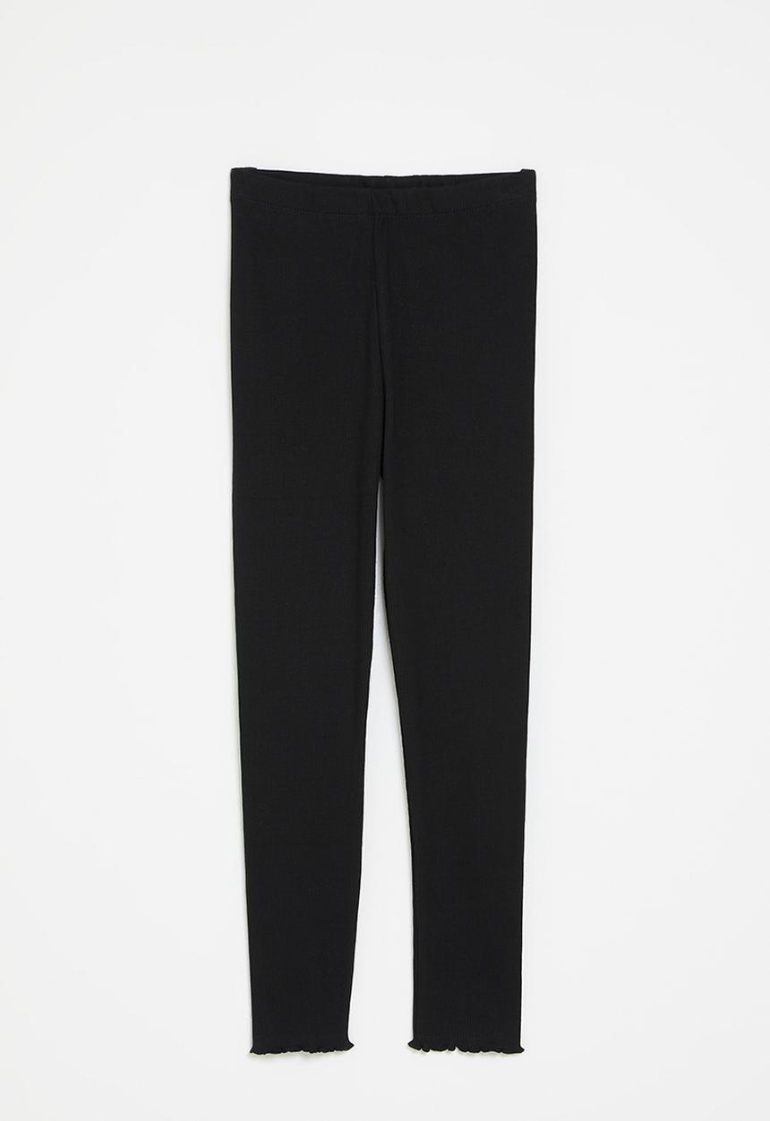 MINOTI - Rib leggings - black