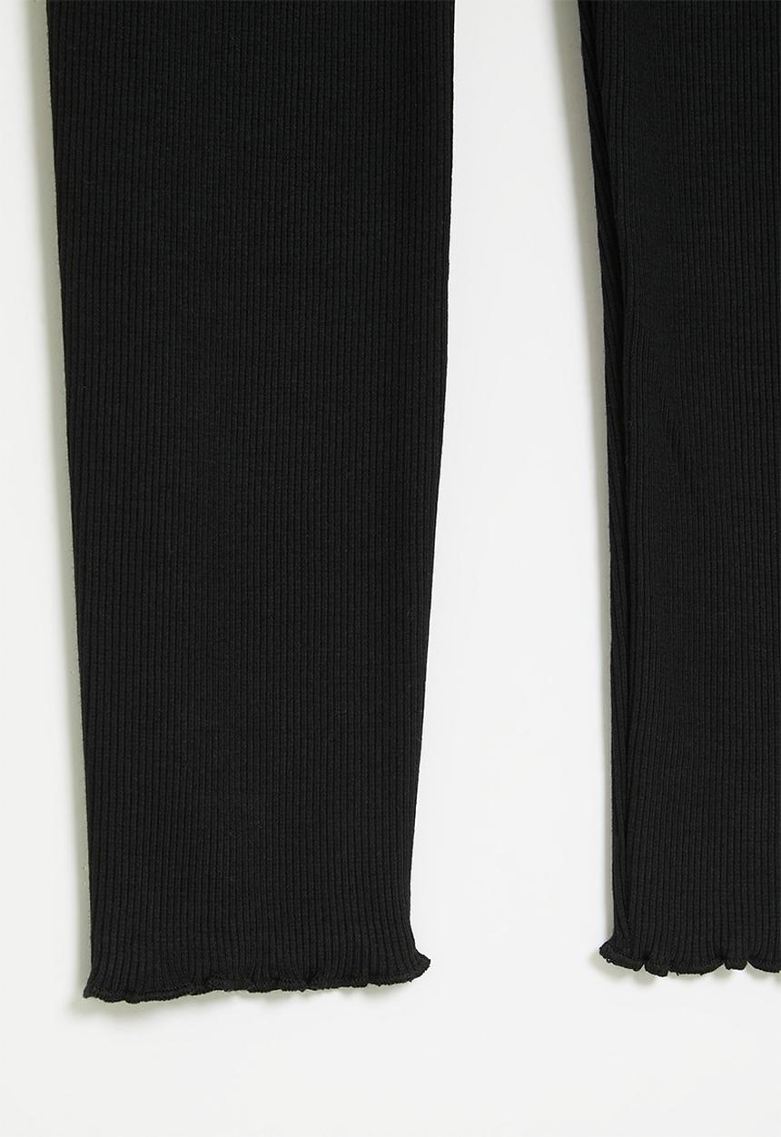 MINOTI - Rib leggings - black