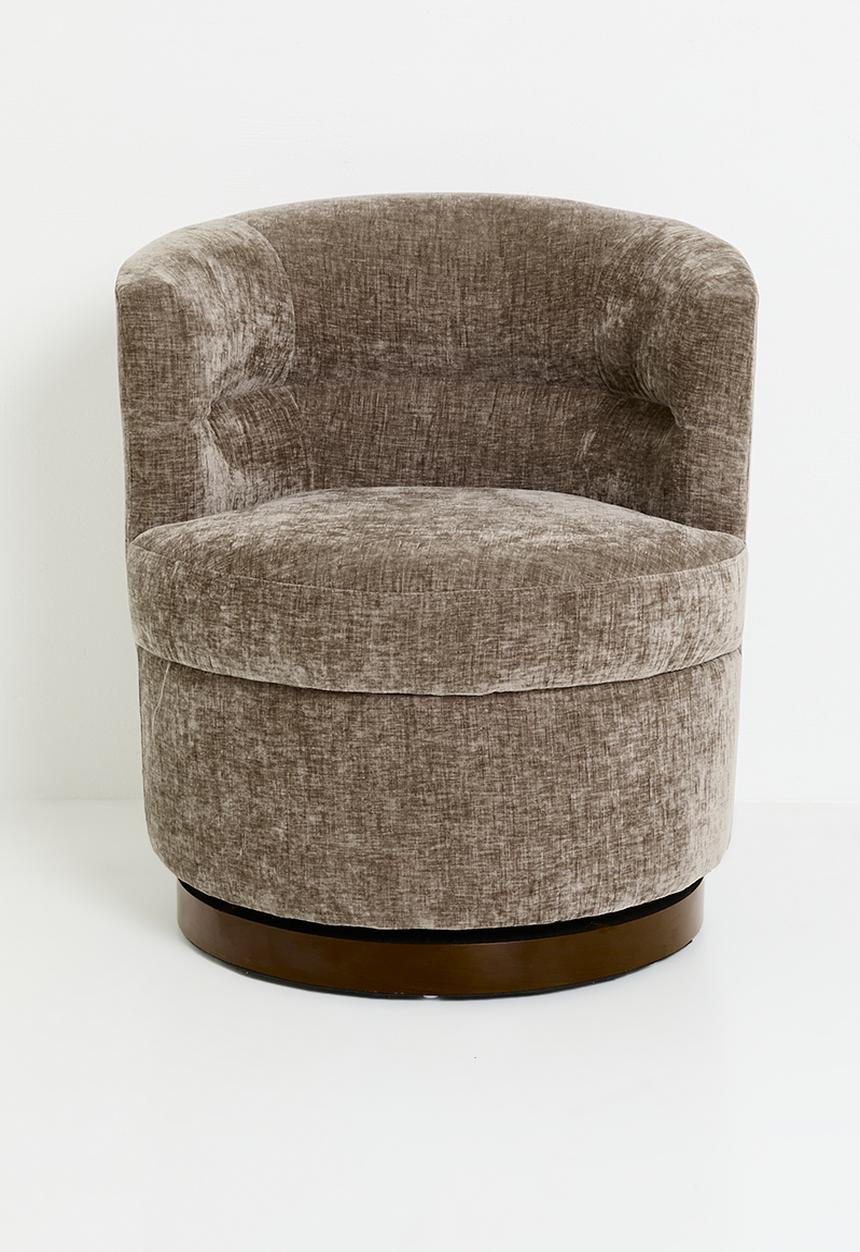 Sixth Floor - Tub swivel lounge chair - brown