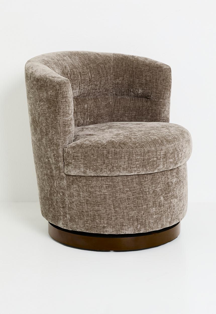 Sixth Floor - Tub swivel lounge chair - brown