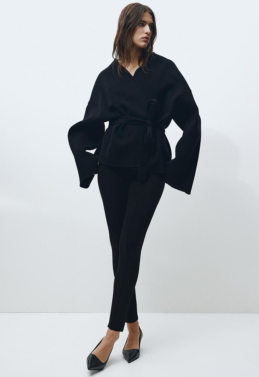 H&M - Heavy jersey leggings - black