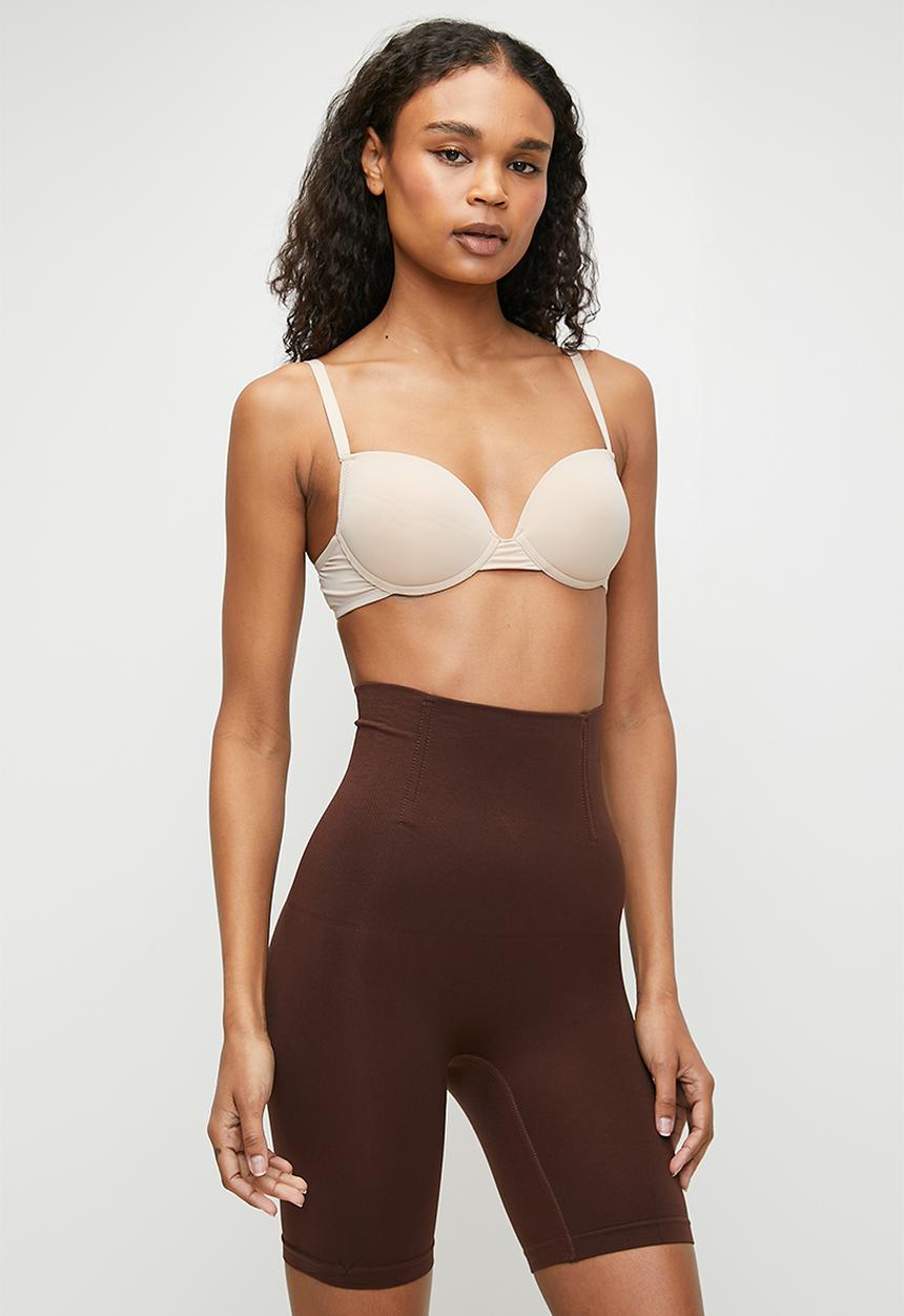Tessa Design - Tessa highwaisted mid shorts - brown