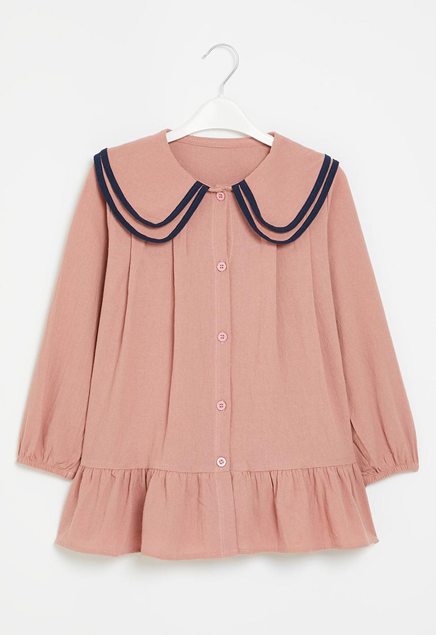 Pop Candy - Button down dress - pink & blue