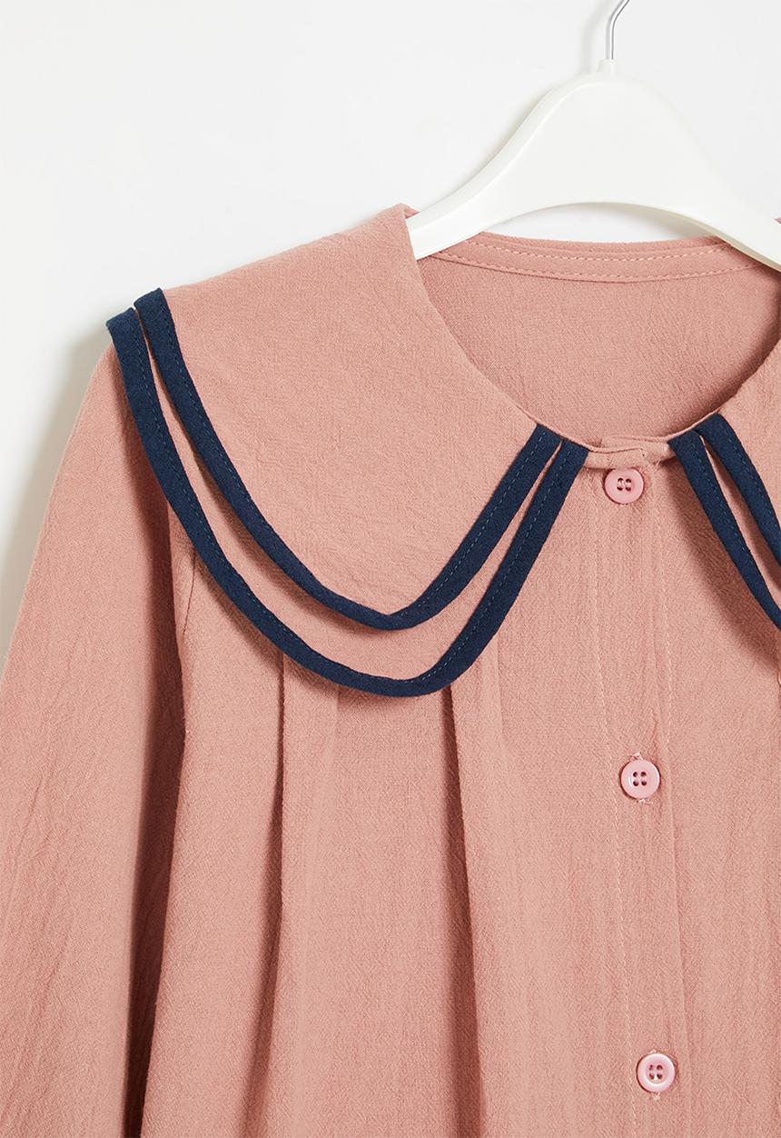 Pop Candy - Button down dress - pink & blue