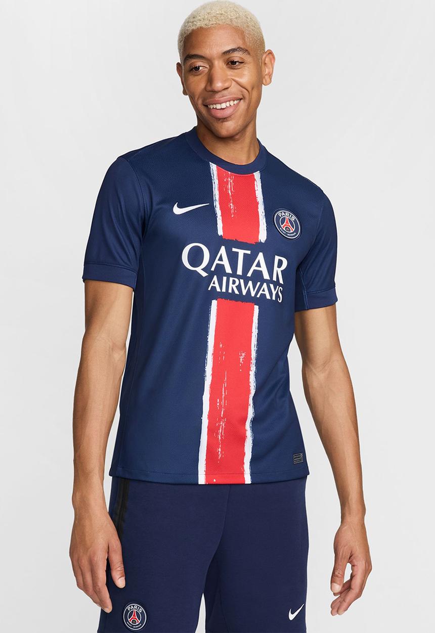 Nike - Paris Saint-Germain 2024/25 Stadium Home Jersey - Midnight Navy & Wht