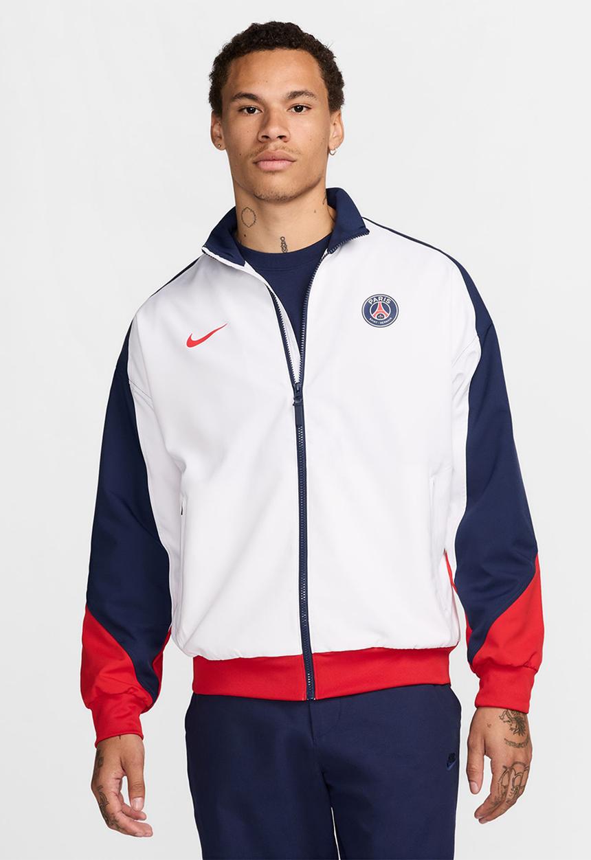 Nike - Paris Saint-Germain Strike  Dri-FIT Football Jacket  - White/NAvy/Red