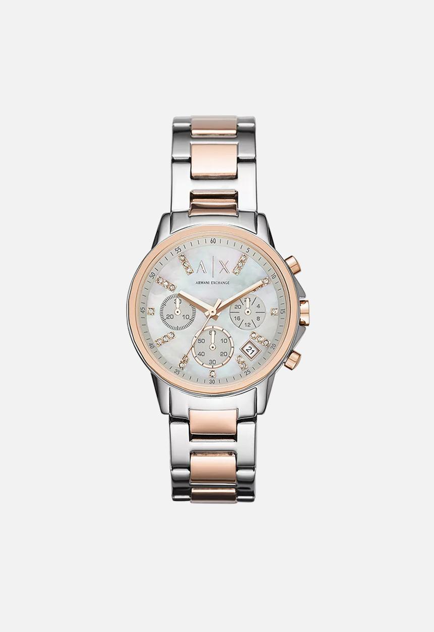 Armani Exchange - Lady banks - silver & rose gold