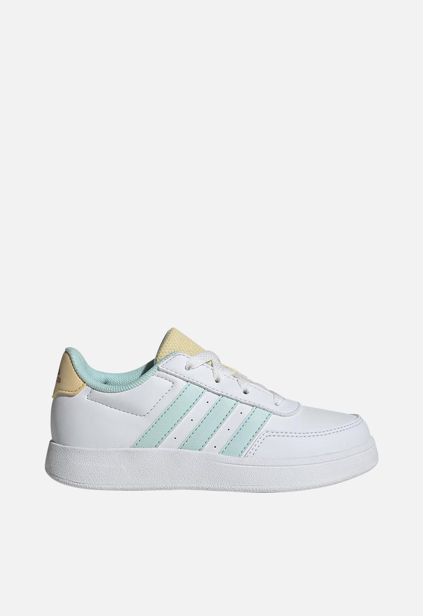adidas Performance - Breaknet 2.0 K - Ftwr White/Semi Flash Aqua/Orange Tint