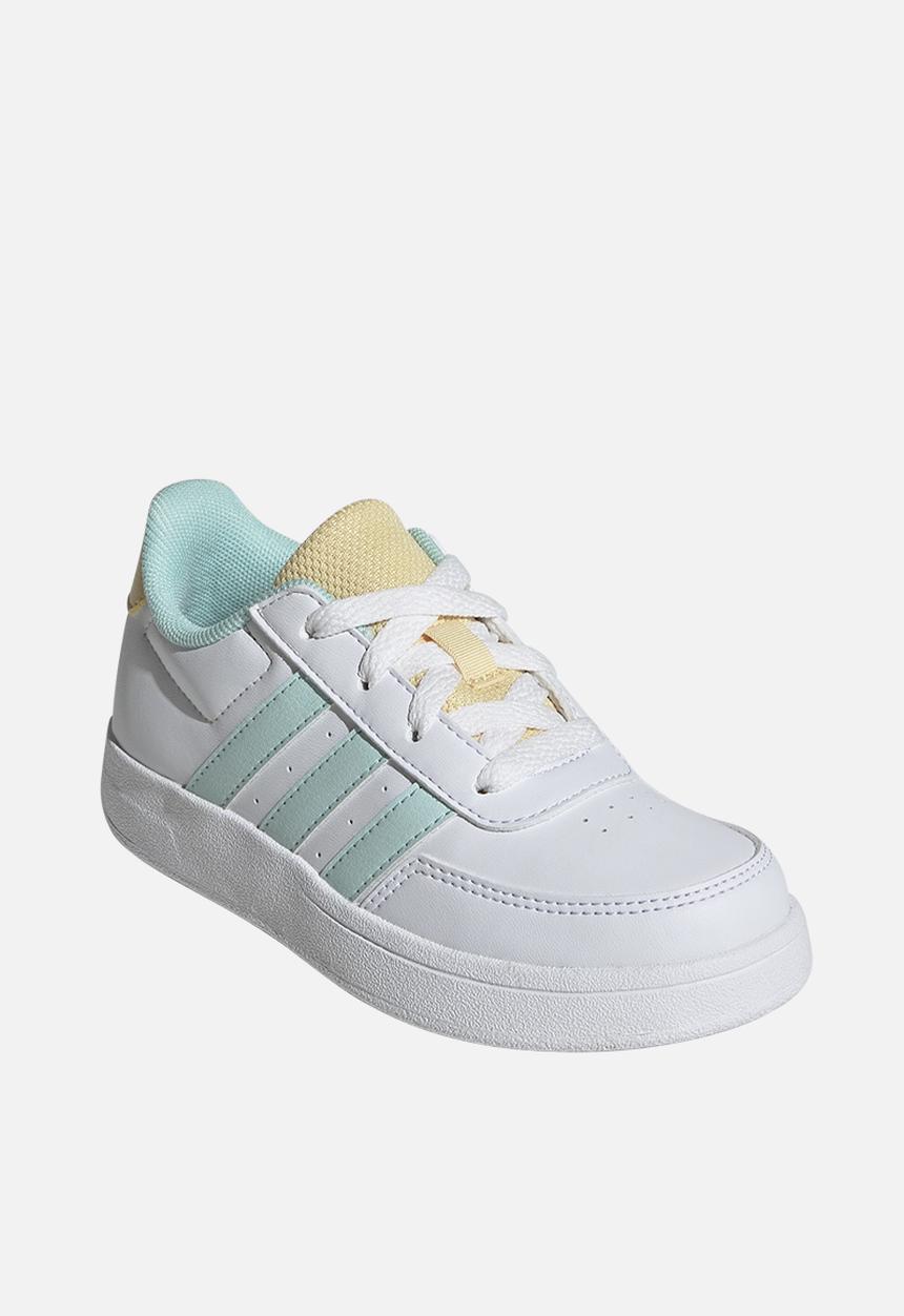 adidas Performance - Breaknet 2.0 K - Ftwr White/Semi Flash Aqua/Orange Tint
