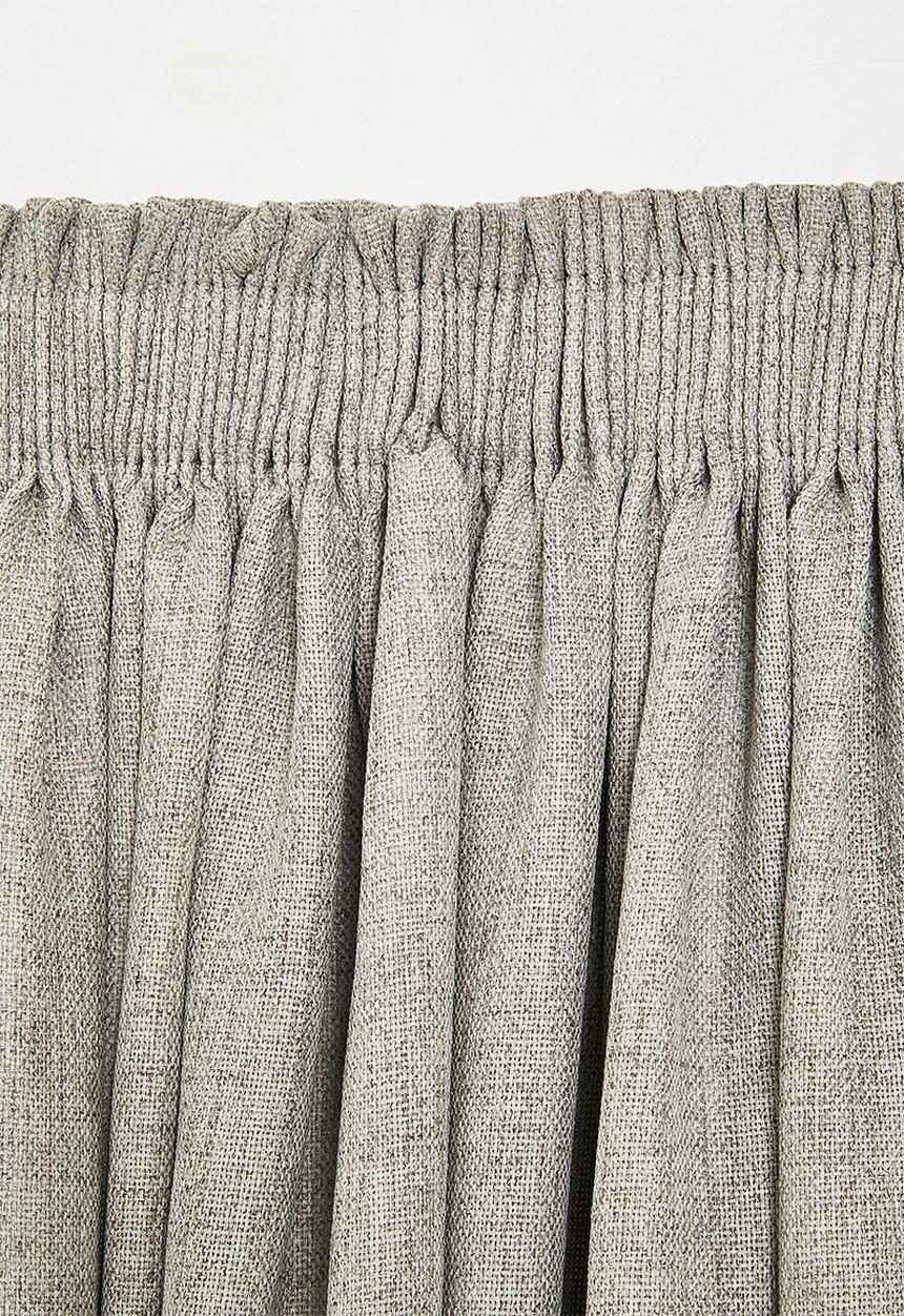 Sixth Floor - Textured Weave Lined Taped Curtain - Grey