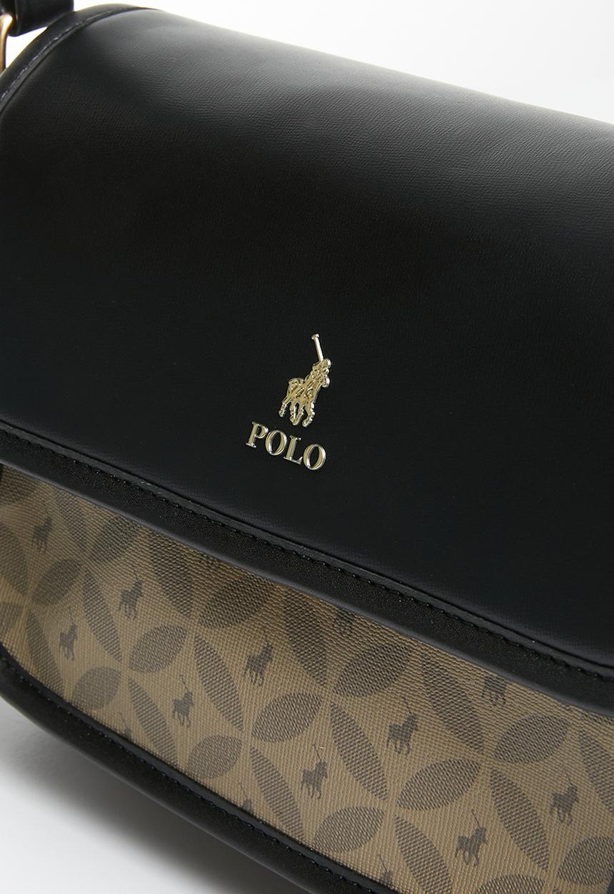 POLO - Havana flapover sling-black