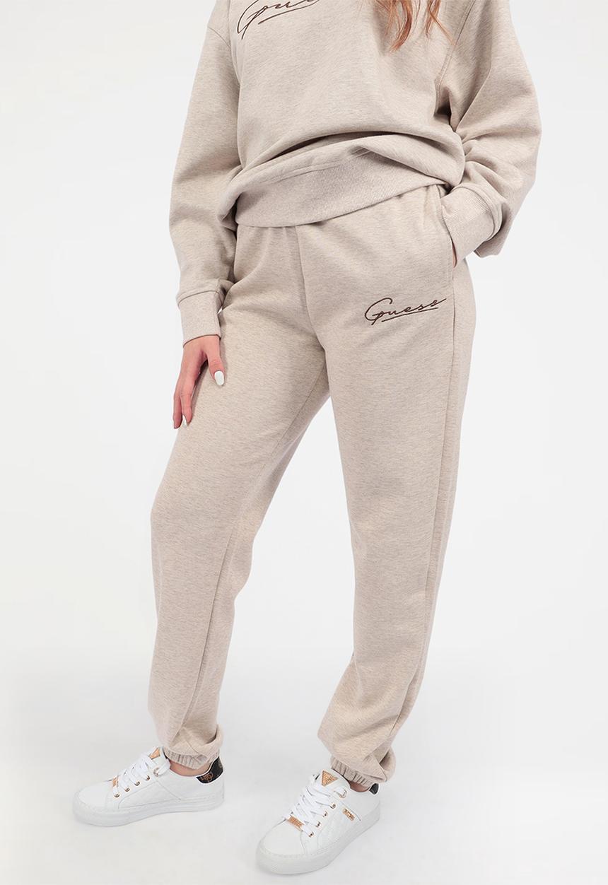 GUESS - Allycia Cuff Long Pants - Vanilla Melange