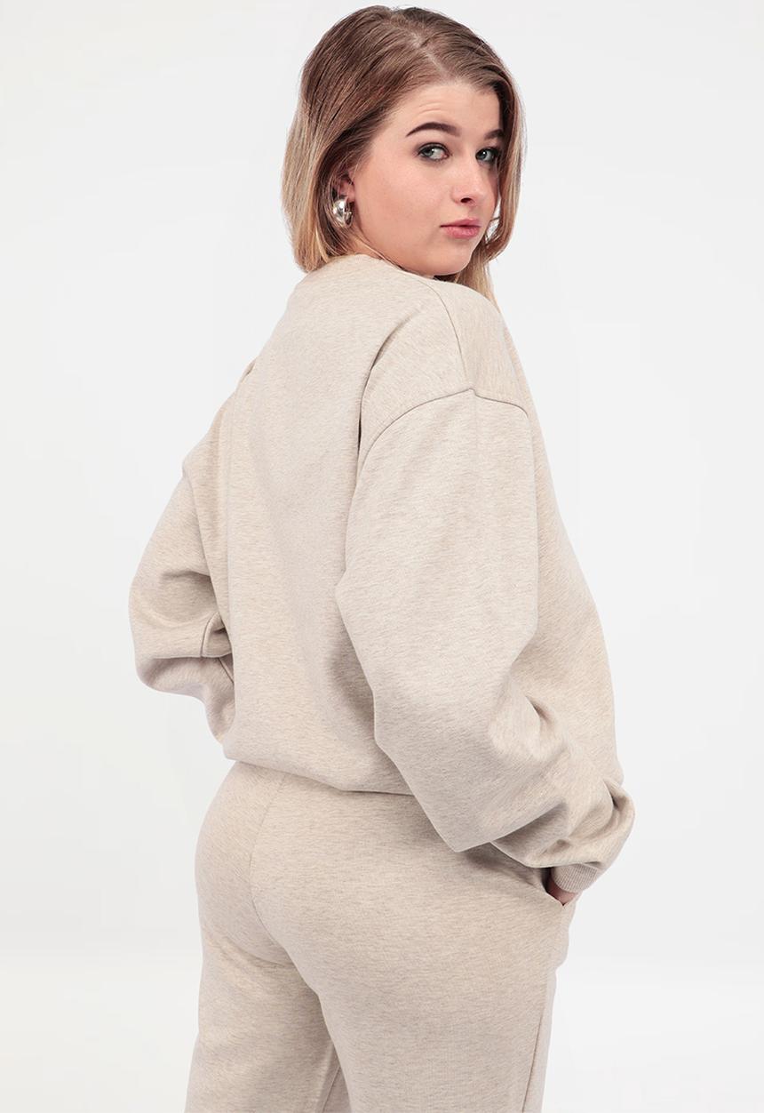 GUESS - Allycia Cuff Long Pants - Vanilla Melange