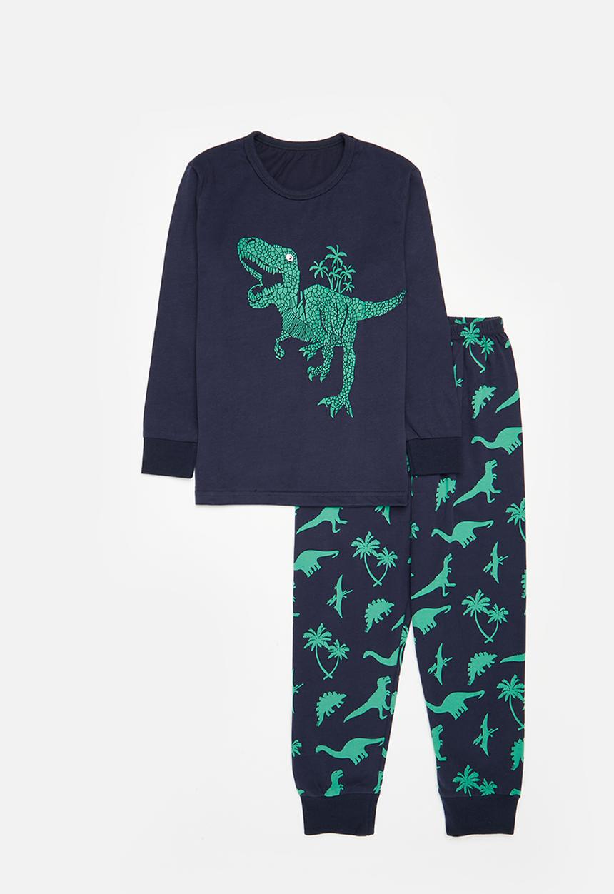 Pop Candy - Printed pj set - blue & green