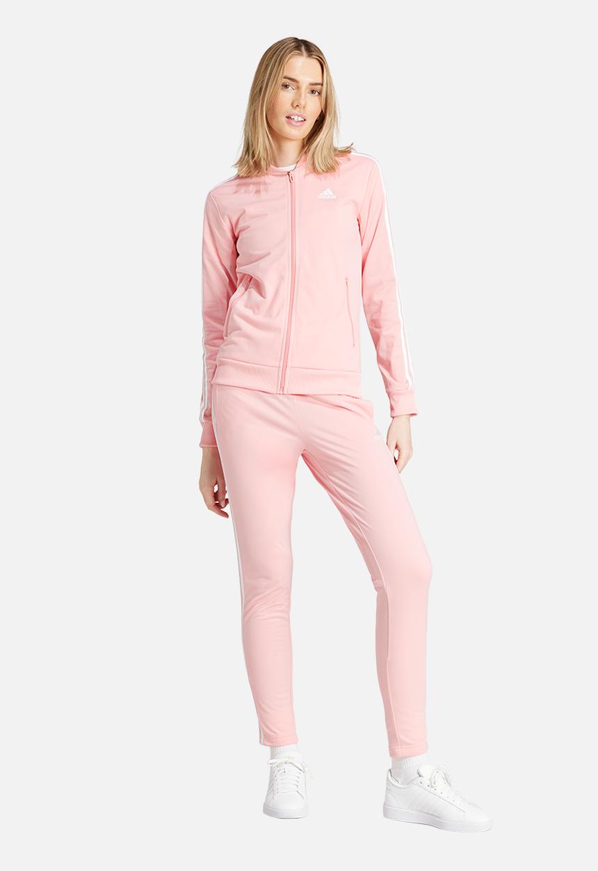 adidas Performance - W 3S Tracksuit - Semi Pink Spark & White 