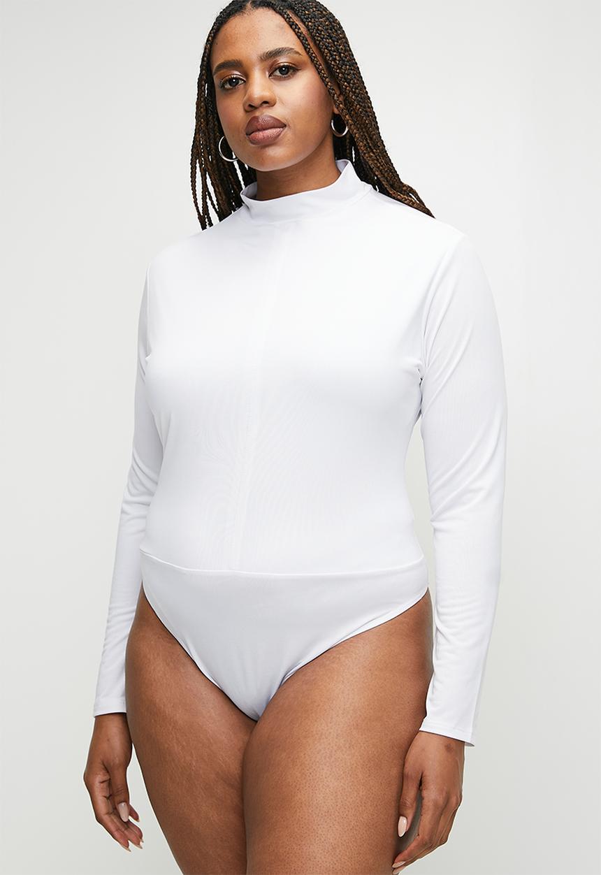 Superbalist - 2 pack high neck bodysuit - black/white