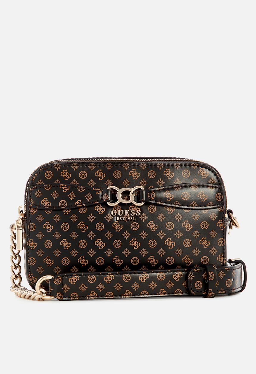 GUESS - Arlena logo camera crossbody - mocha logo
