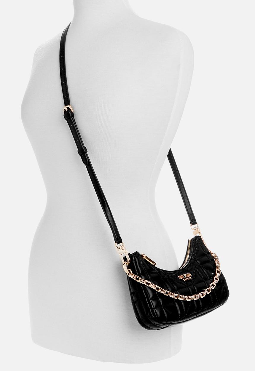 GUESS - Assia mini crossbody top zip - black