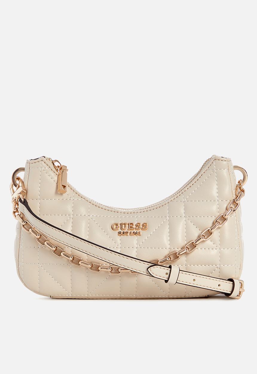 GUESS - Assia mini crossbody top zip - stone