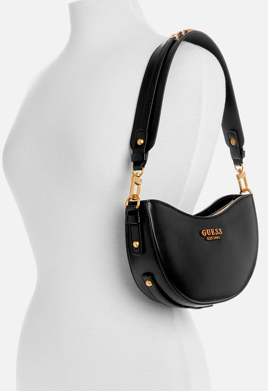 GUESS - Sarita top zip shoulder bag - black