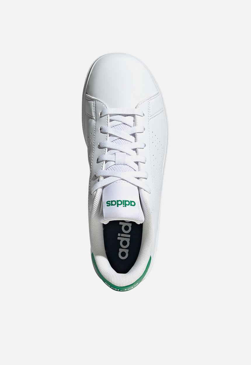 adidas Performance - Advantage Base 2.0 J - Ftwr White/Ftwr White/Green