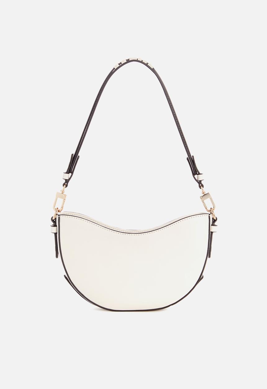 GUESS - Sarita top zip shoulder bag - stone