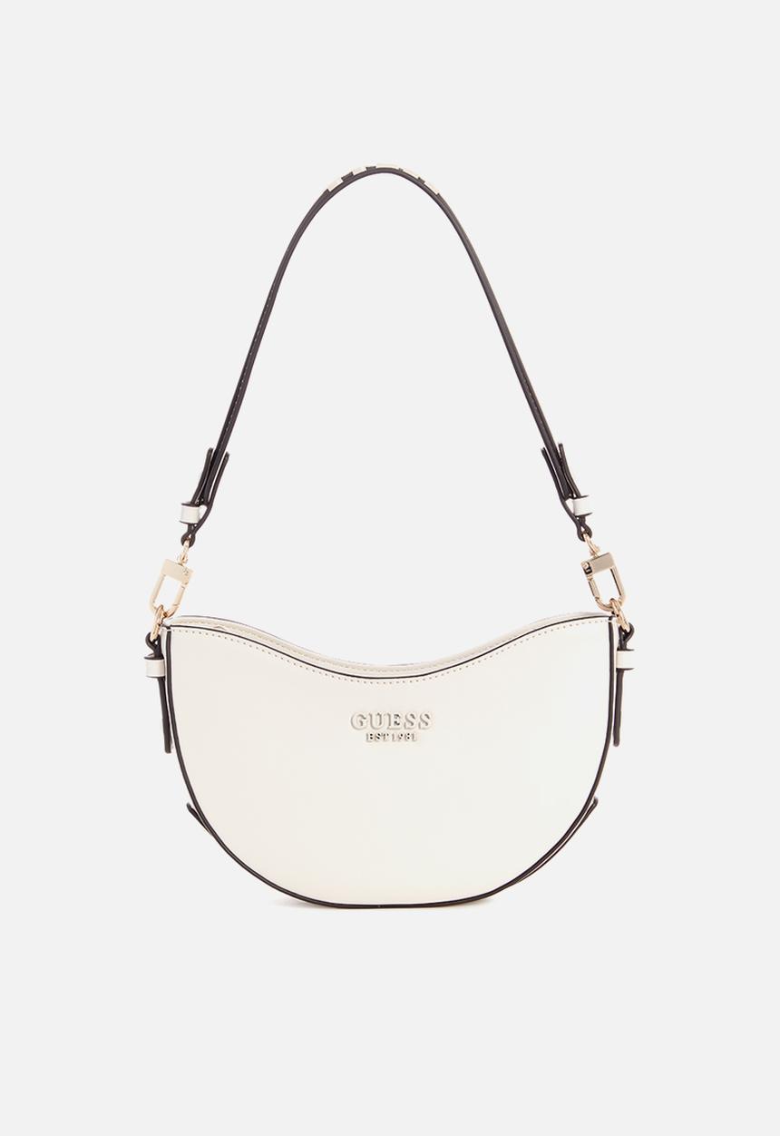 GUESS - Sarita top zip shoulder bag - stone